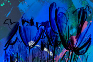 Blauwe Tulp | Giclée Schilderkunst | Atelier Galerie Annemiek Punt
