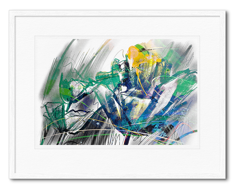 Bloemen in de Avondzon | Giclée Schilderkunst | Atelier Galerie Annemiek Punt