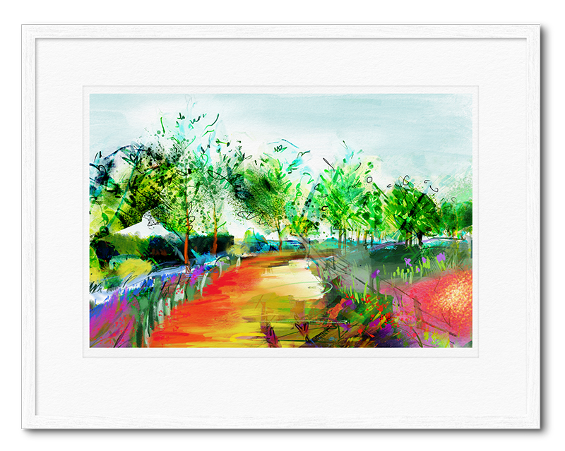 Nieuwe weg | Giclée Schilderkunst | Atelier Galerie Annemiek Punt