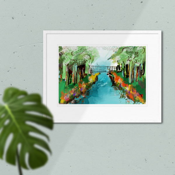 De stroming | Giclée Schilderkunst | Atelier Galerie Annemiek Punt